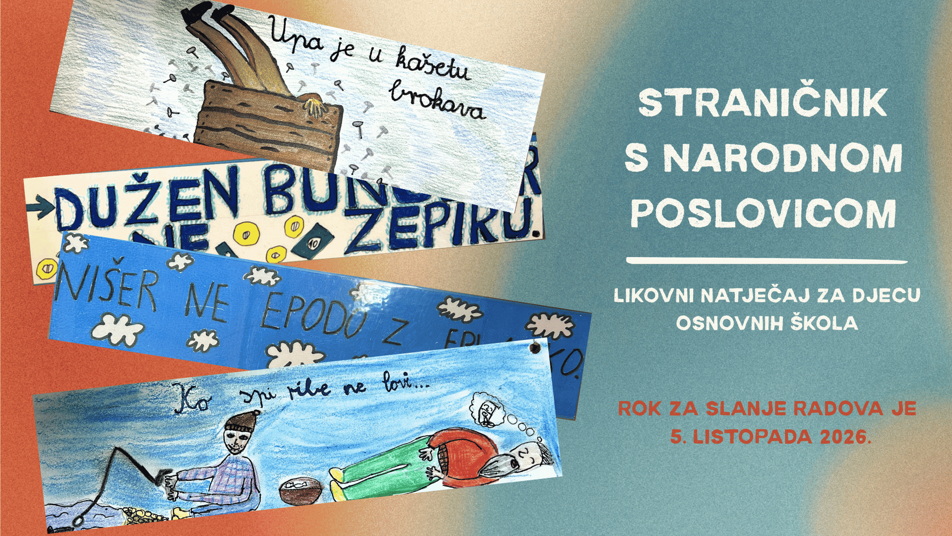 Raspisan ovogodišnji natječaj Straničnik s narodnom poslovicom